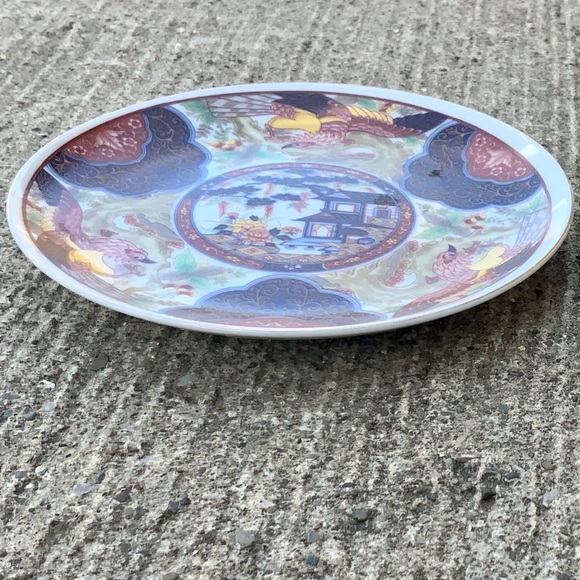 Vintage Imari Ware Japan Minka Phasianus decorative plate phoenix bird - Picture 3 of 4